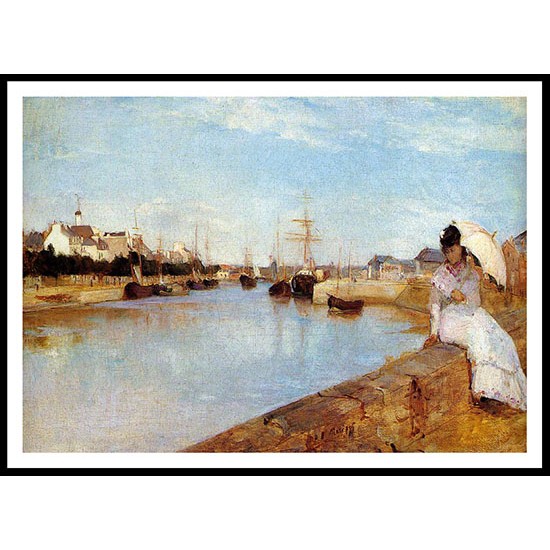 The Harbor at Lorient, A New Print of a painting by Berthe Morisot