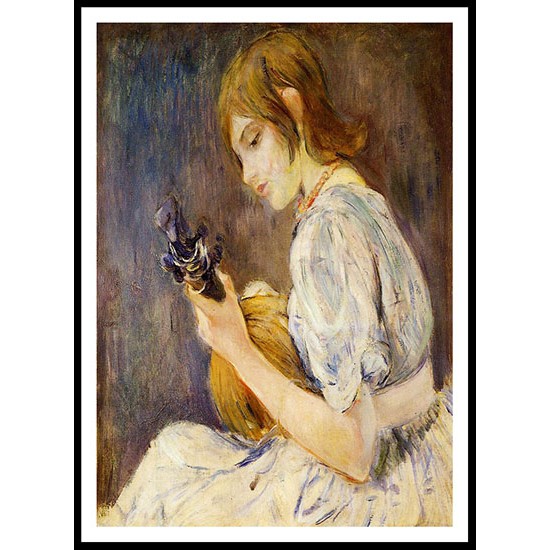 The Mandolin, A New Print of a painting by Berthe Morisot