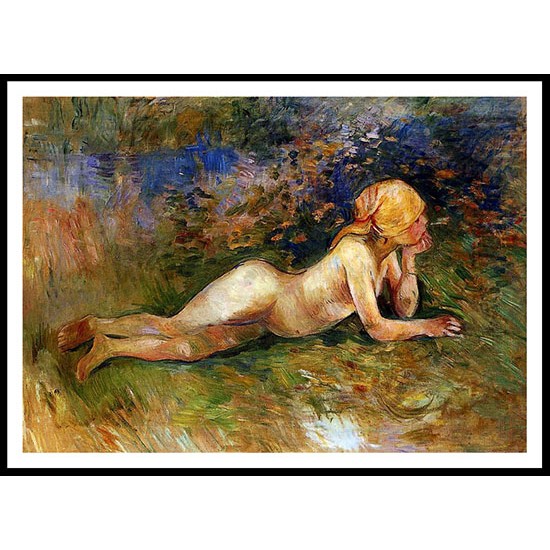 The Reclining Shepherdess, A New Print of a painting by Berthe Morisot