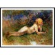 The Reclining Shepherdess, A New Print of a painting by Berthe Morisot