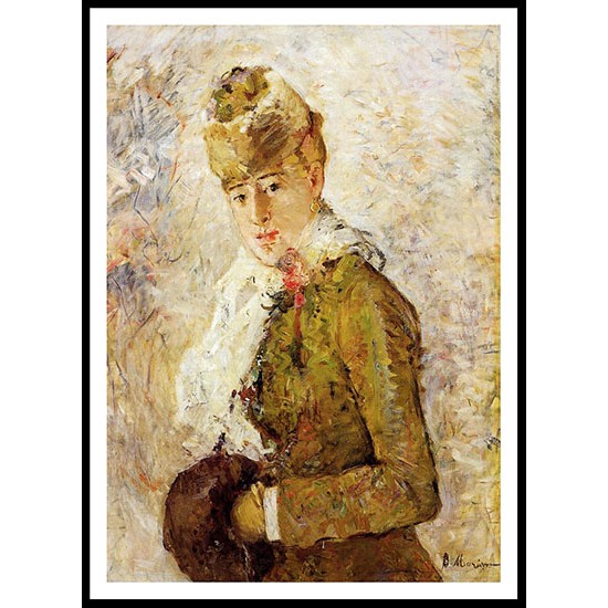 Winter also known as Woman with a Muff, A New Print of a painting by Berthe Morisot