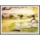 Woman and Child Seated in a Meadow, A New Print of a painting by Berthe Morisot