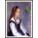 Young Girl with a Parrot, A New Print of a painting by Berthe Morisot