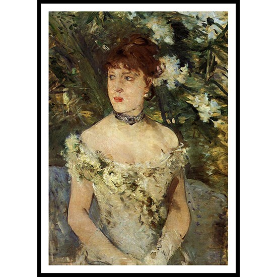 Young Woman Dressed for the Ball, A New Print of a painting by Berthe Morisot