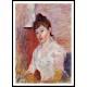 Young Woman in White, A New Print of a painting by Berthe Morisot