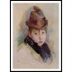 Young Woman in a Hat Henriette Patte, A New Print of a painting by Berthe Morisot