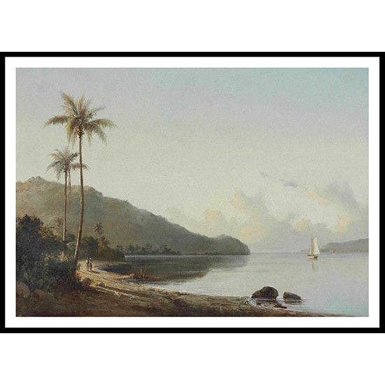 A Creek in Saint Thomas Antilles 1856, A New Print Of a Camille Pissaro Painting