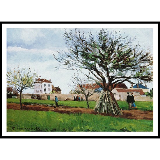 Apple Trees at Pontoise the House of Pere Galien 1885, A New Print Of a Camille Pissaro Painting