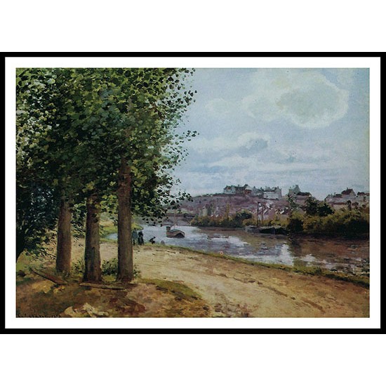 Banks of the Oise 1872, A New Print Of a Camille Pissaro Painting