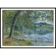 Banks of the Oise at Auvers sur Oise 1878, A New Print Of a Camille Pissaro Painting