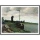 Banks of the River Pontoise 1874, A New Print Of a Camille Pissaro Painting