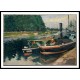 Barges at Pontoise 1876, A New Print Of a Camille Pissaro Painting