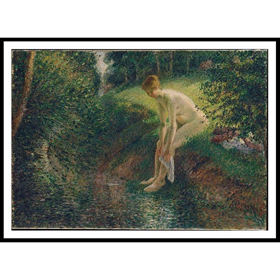 Bather in the Woods 1985, A New Print Of a Camille Pissaro Painting