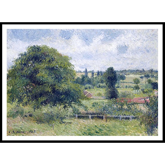 Big Nut Tree on the Meadow Eragny 1885, A New Print Of a Camille Pissaro Painting