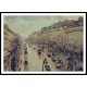 Boulevard Montmartre Afternoon in the Rain 1897, A New Print Of a Camille Pissaro Painting