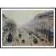 Boulevard Montmartre Morning Sunlight and Mist 1897, A New Print Of a Camille Pissaro Painting