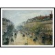 Boulevard Montmartre Spring Rain 1897, A New Print Of a Camille Pissaro Painting