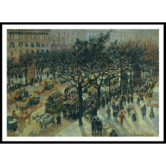 Boulevard des Italiens Afternoon 1987, A New Print Of a Camille Pissaro Painting