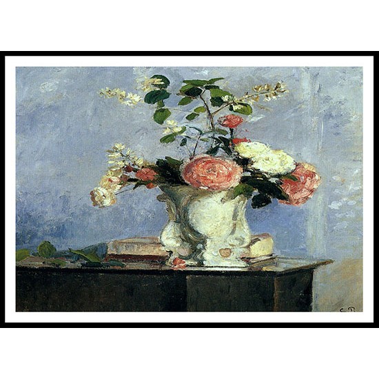 Bouquet of Flowers, A New Print Of a Camille Pissaro Painting