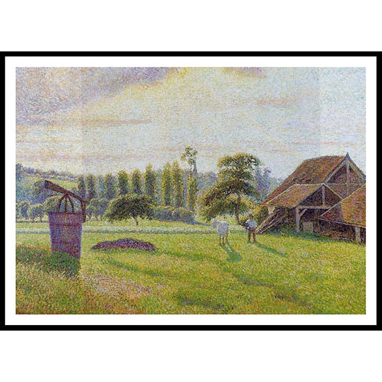 Brickworks at Eragny 1888, A New Print Of a Camille Pissaro Painting