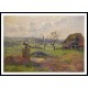 Brickyard at Eragny 1885, A New Print Of a Camille Pissaro Painting