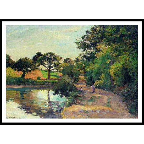 Bridge at Montfoucault 1874, A New Print Of a Camille Pissaro Painting