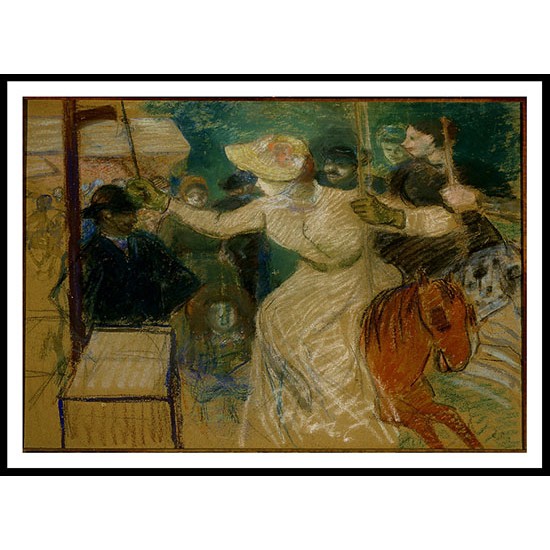 Carousel 1885, A New Print Of a Camille Pissaro Painting