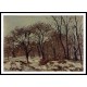 Chestnut Orchard in Winter 1872, A New Print Of a Camille Pissaro Painting