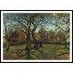 Chestnut Trees Louveciennes Spring 1870, A New Print Of a Camille Pissaro Painting