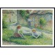 Children near the Farm 1887, A New Print Of a Camille Pissaro Painting