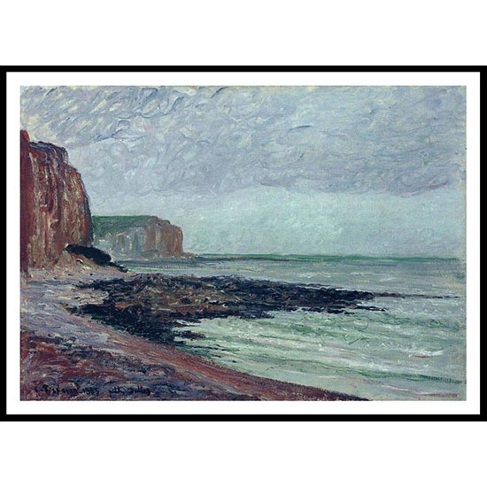 Cliffs at Petit Dalles 1883, A New Print Of a Camille Pissaro Painting