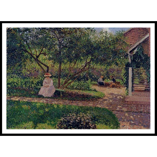 Corner of the Garden in Eragny 1897, A New Print Of a Camille Pissaro Painting