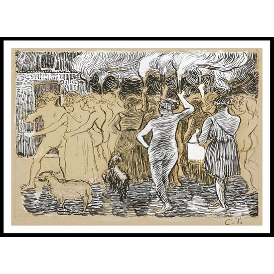 Daphnis and Chloe 1895 96, A New Print Of a Camille Pissaro Painting