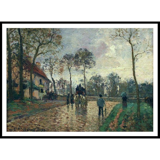 Diligence at Louveciennes 1870, A New Print Of a Camille Pissaro Painting