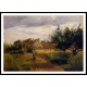 Entering a Village 1863, A New Print Of a Camille Pissaro Painting