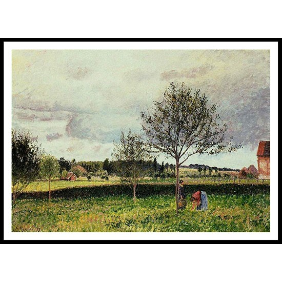 Eragny Landscape Le Pre 1897, A New Print Of a Camille Pissaro Painting