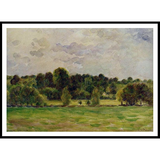 Eragny Twilight 1890, A New Print Of a Camille Pissaro Painting