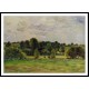 Eragny Twilight 1890, A New Print Of a Camille Pissaro Painting