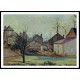 Farmyard in Pontoise 1874, A New Print Of a Camille Pissaro Painting