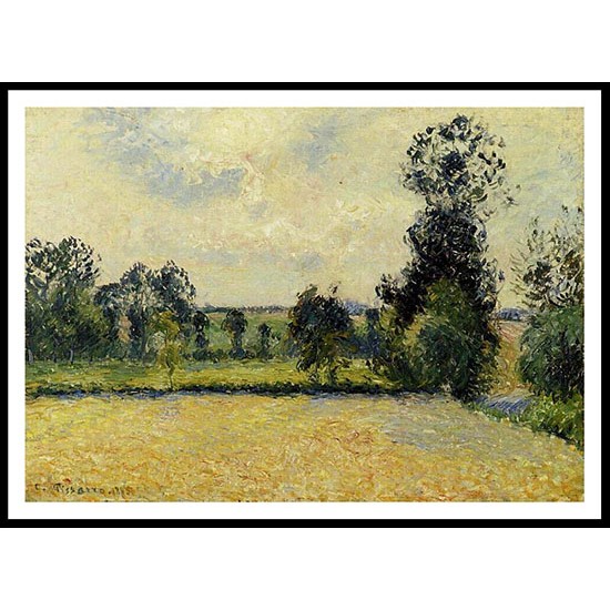 Field of Oats in Eragny 1885, A New Print Of a Camille Pissaro Painting