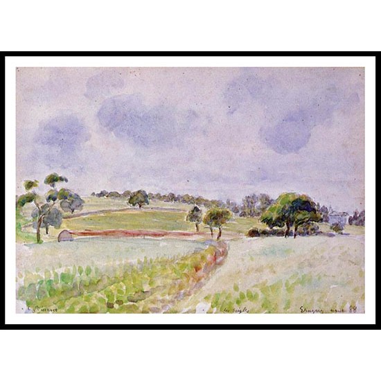 Field of Rye 1888, A New Print Of a Camille Pissaro Painting