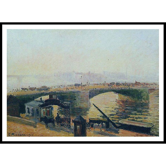 Fog Morning Rouen 1896, A New Print Of a Camille Pissaro Painting