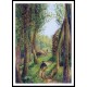 Forest Scene with Two Fgures, A New Print Of a Camille Pissaro Painting