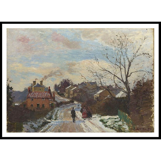 Fox Hill Upper Norwood 1870, A New Print Of a Camille Pissaro Painting