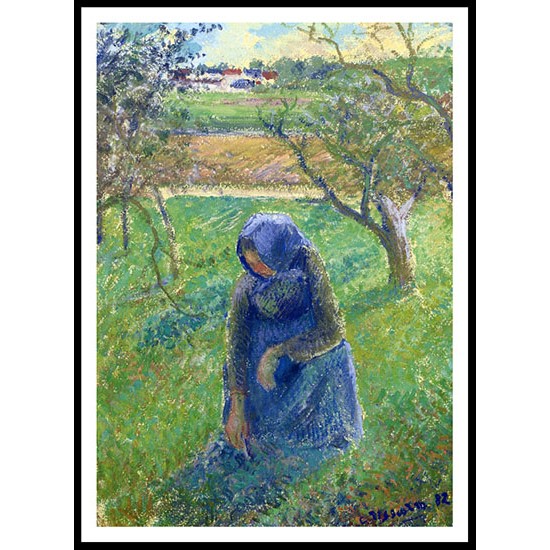 Gathering Herbs 1882, A New Print Of a Camille Pissaro Painting