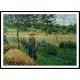 Grey Weather Morning with Figures Eragny 1899, A New Print Of a Camille Pissaro Painting