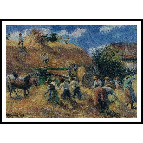 Harvest 1883, A New Print Of a Camille Pissaro Painting