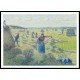 Hay Stacking 1887, A New Print Of a Camille Pissaro Painting