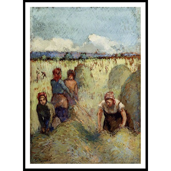 Haymaking 1895, A New Print Of a Camille Pissaro Painting