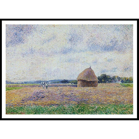 Haystack Eragny 1895, A New Print Of a Camille Pissaro Painting